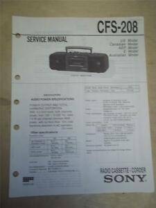 Sony CFS-208