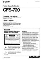 Sony CFS-720
