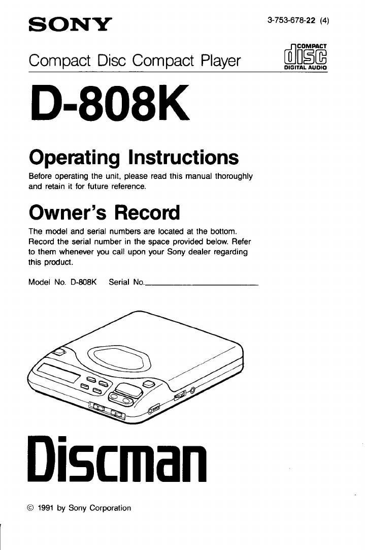 Sony D-808K
