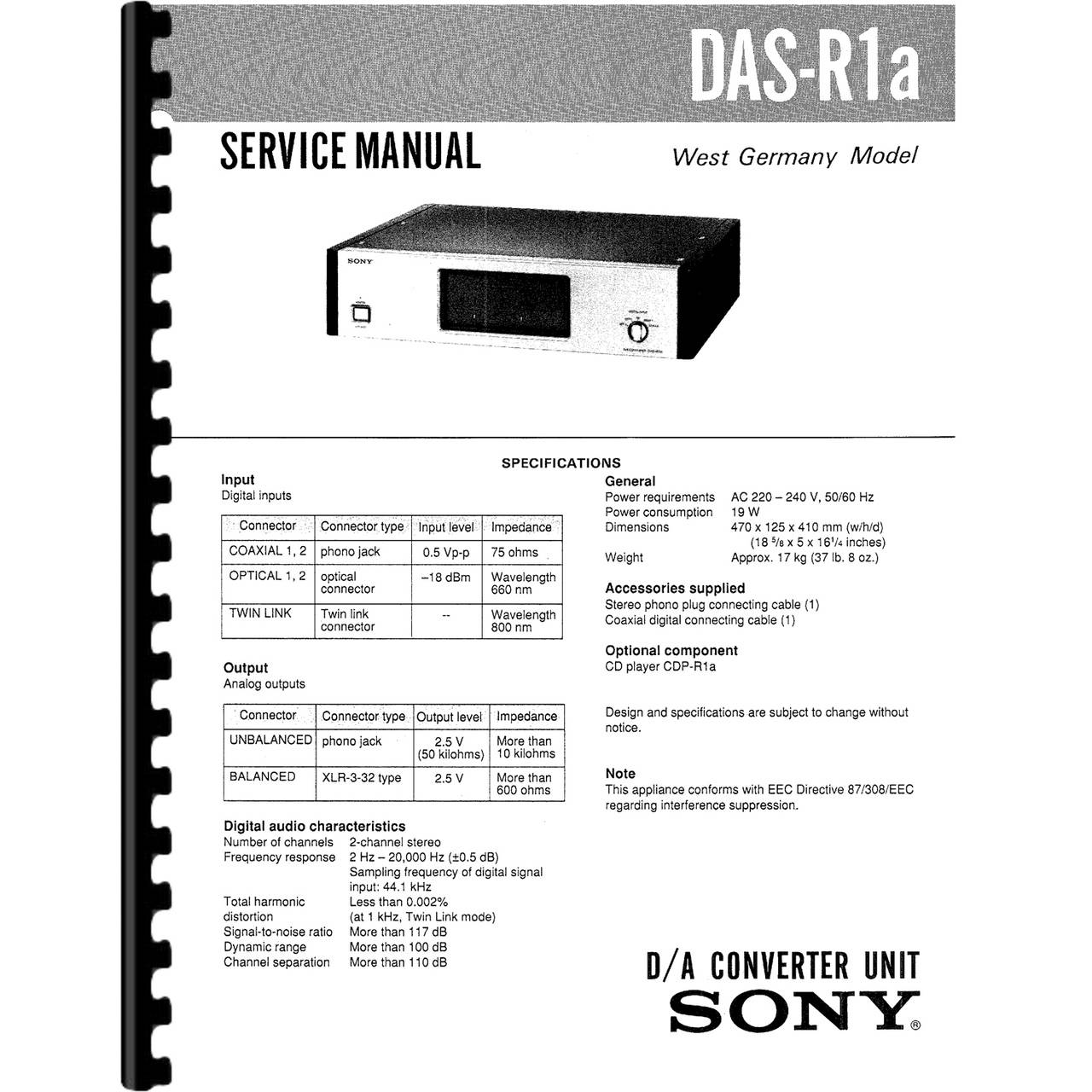 Sony DAS-R1 (R1a)