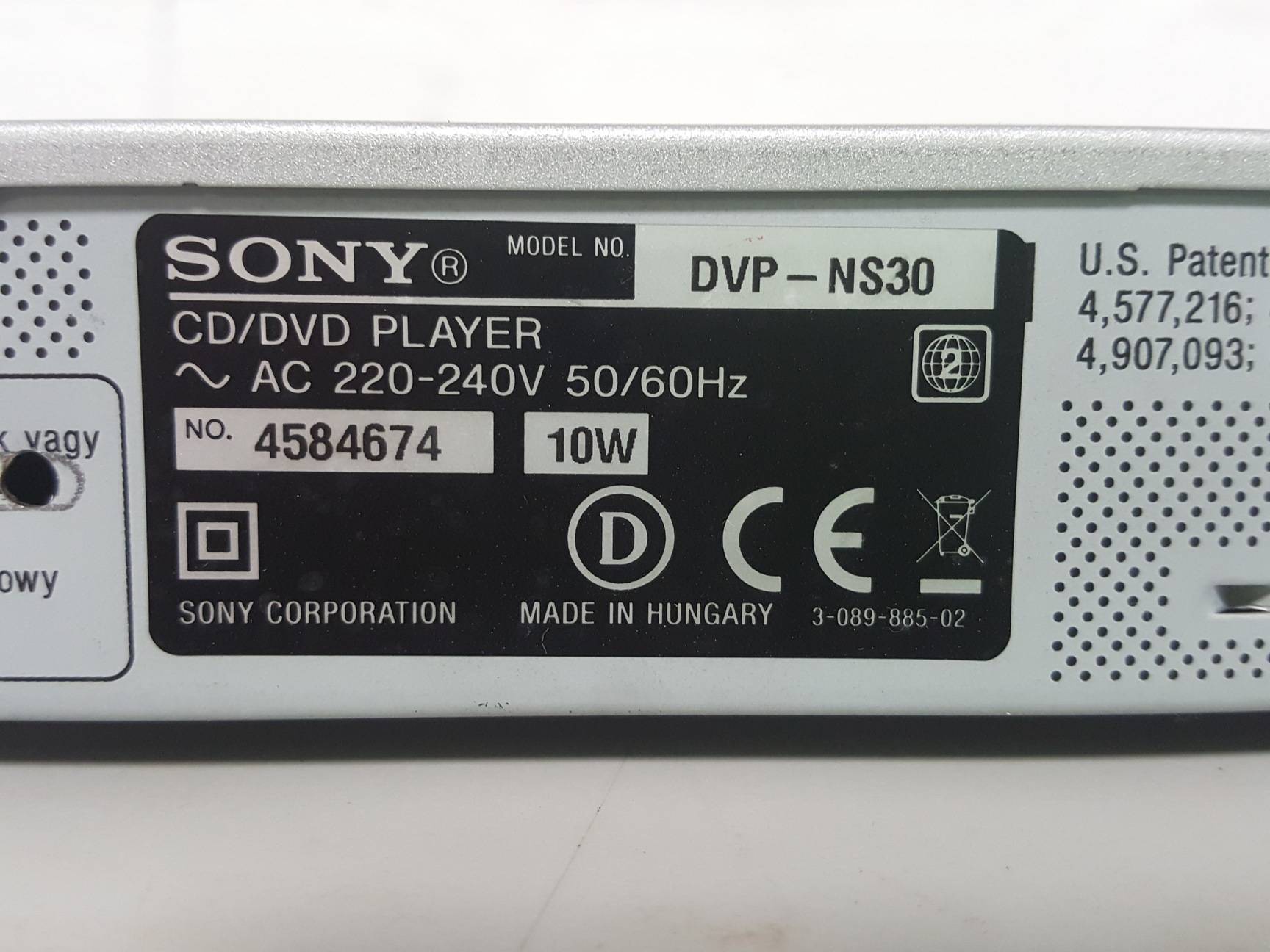 Sony DVP-NS30