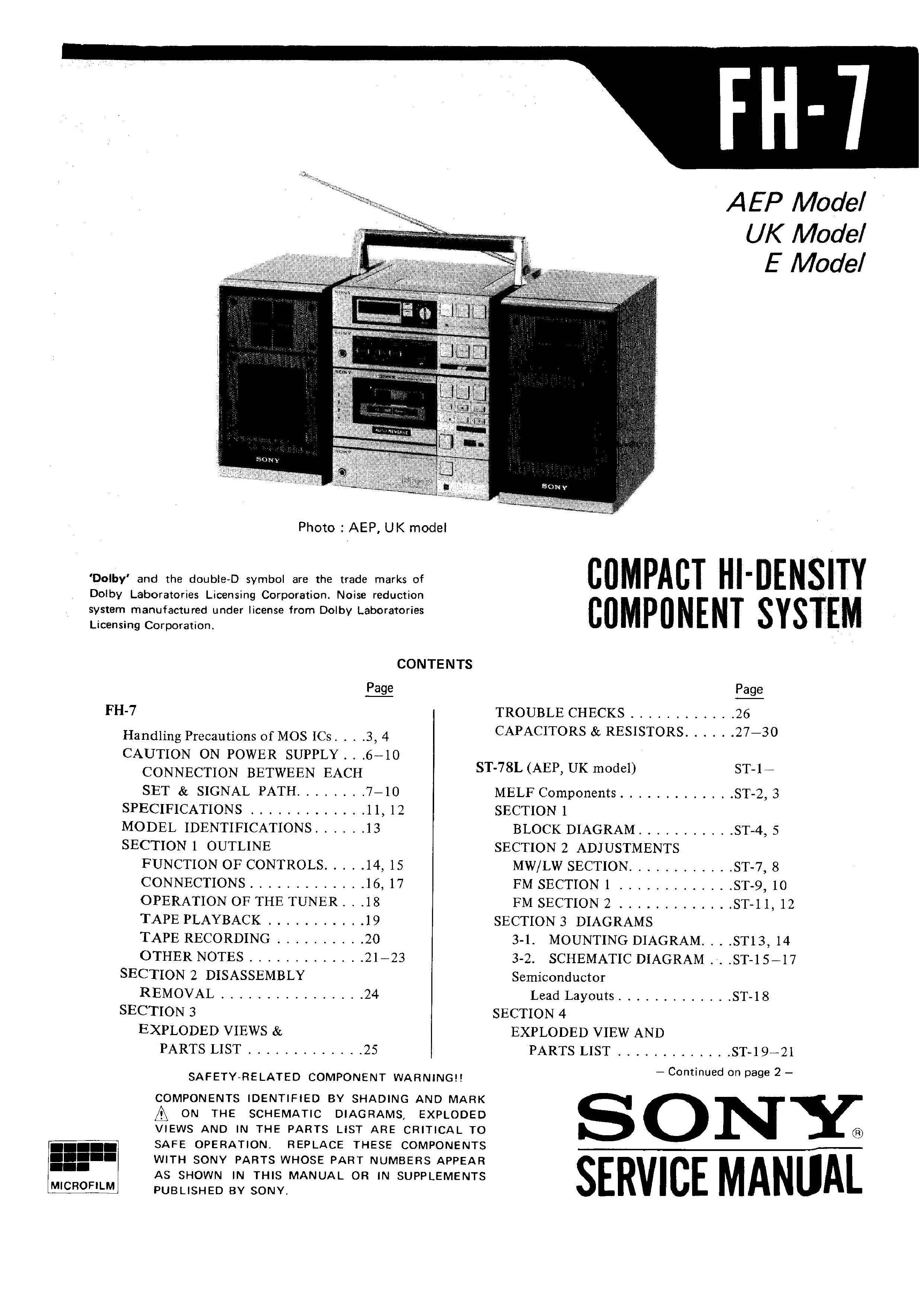 Sony FH-7
