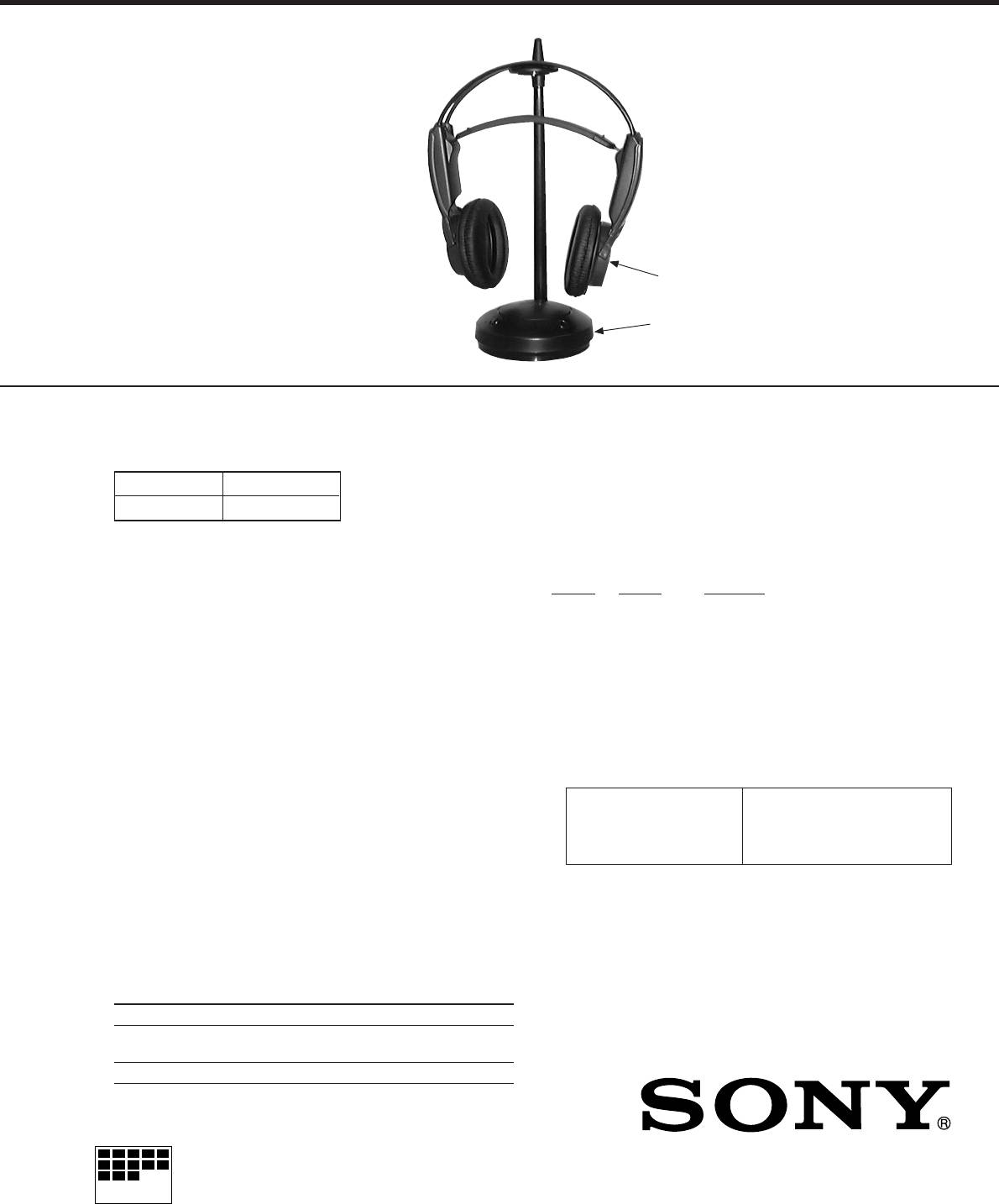 Sony MDR-RF950