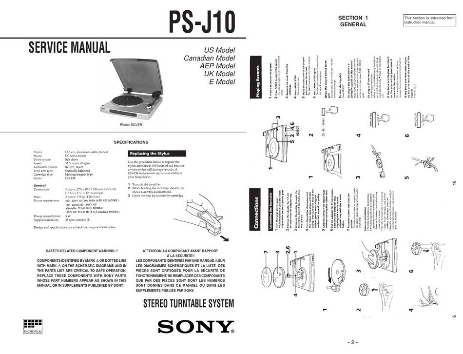 Sony PS-J10
