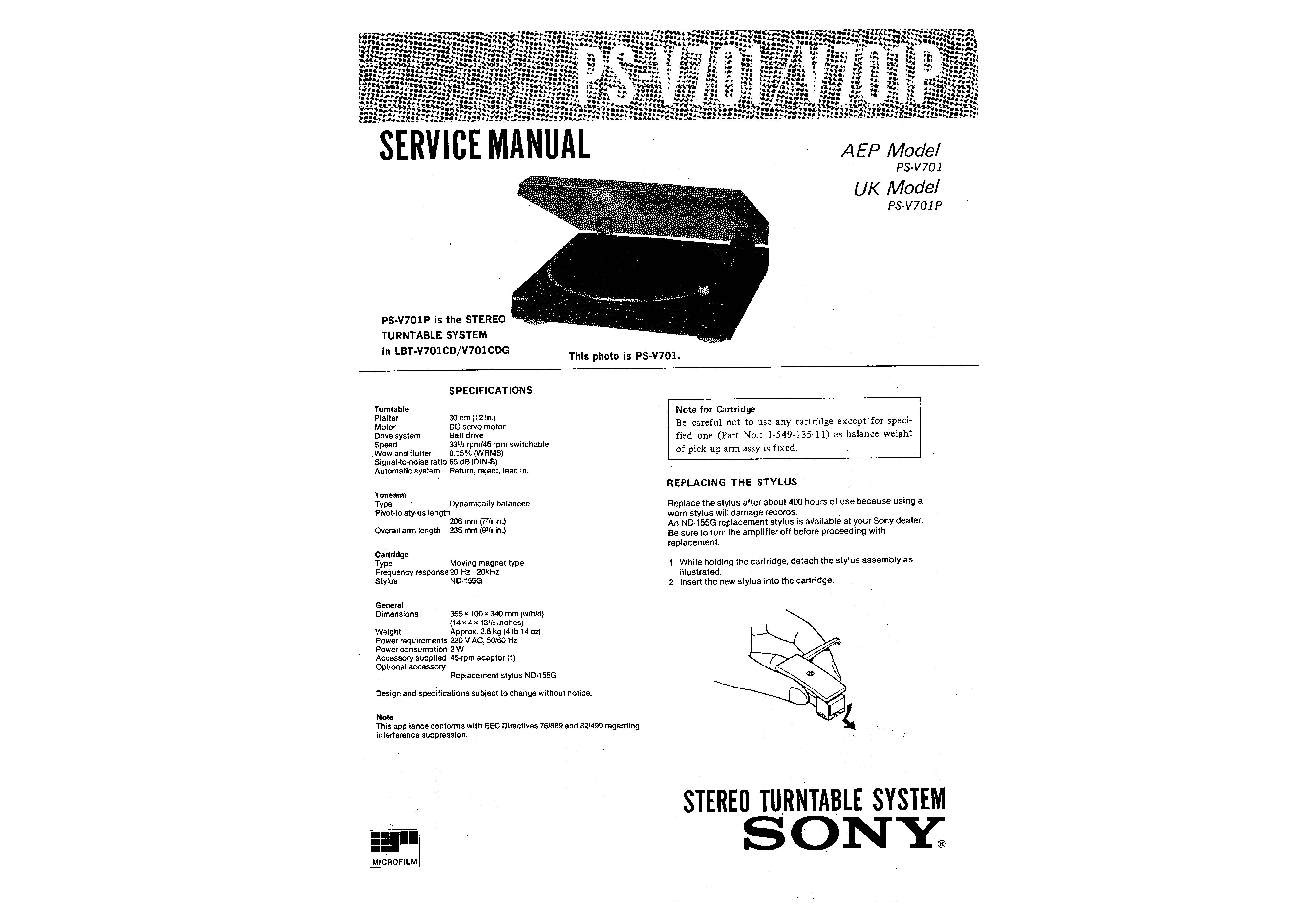 Sony PS-V701