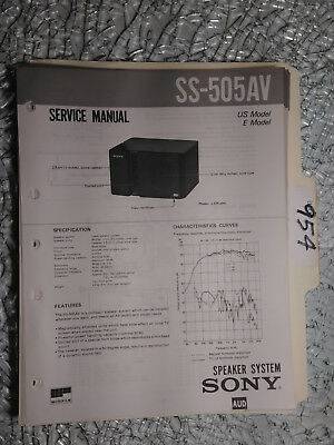 Sony SS-505AV