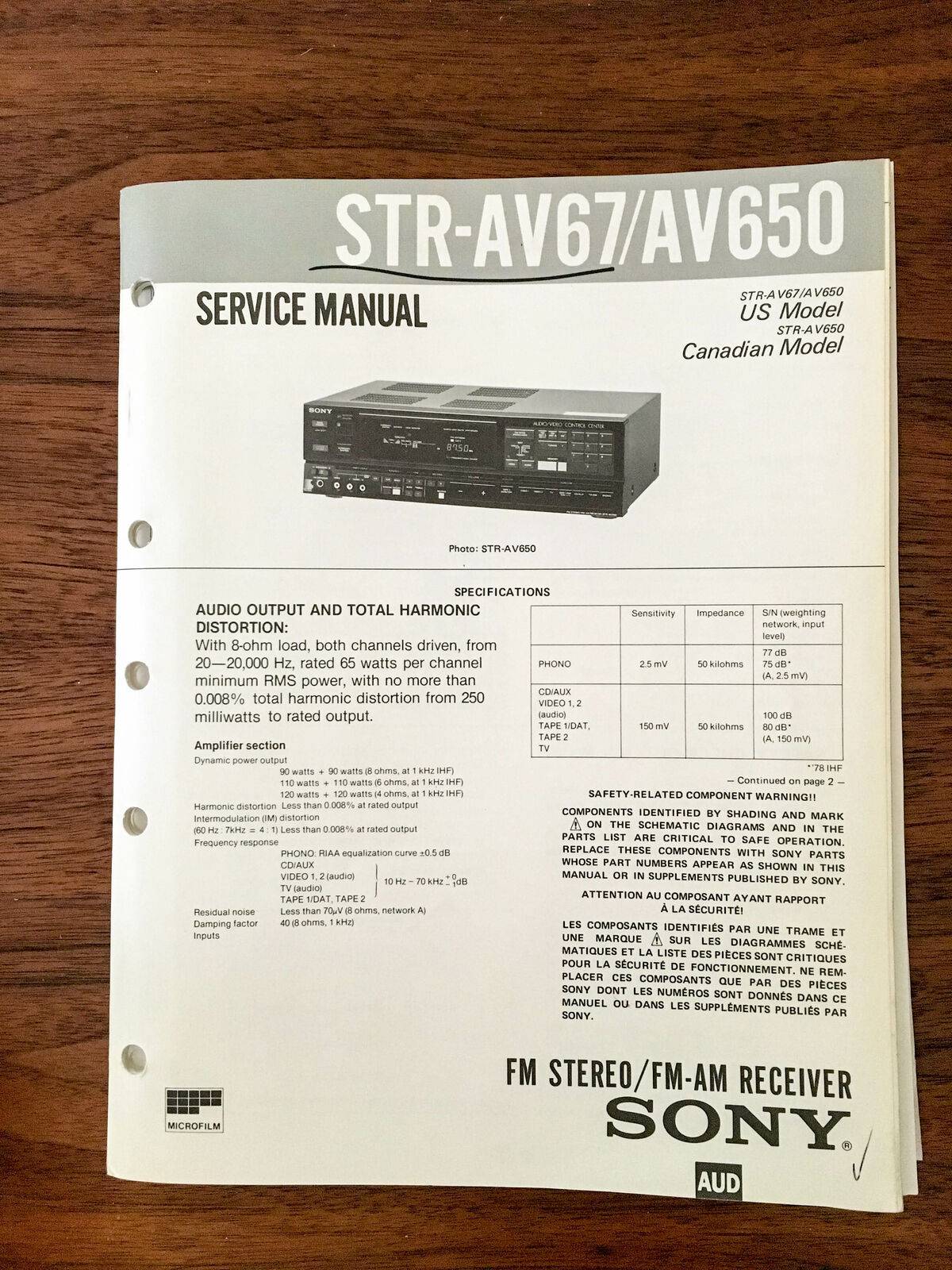 Sony STR-AV650