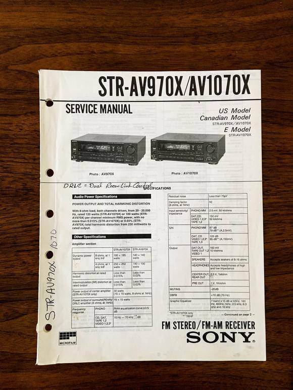 Sony STR-AV970X
