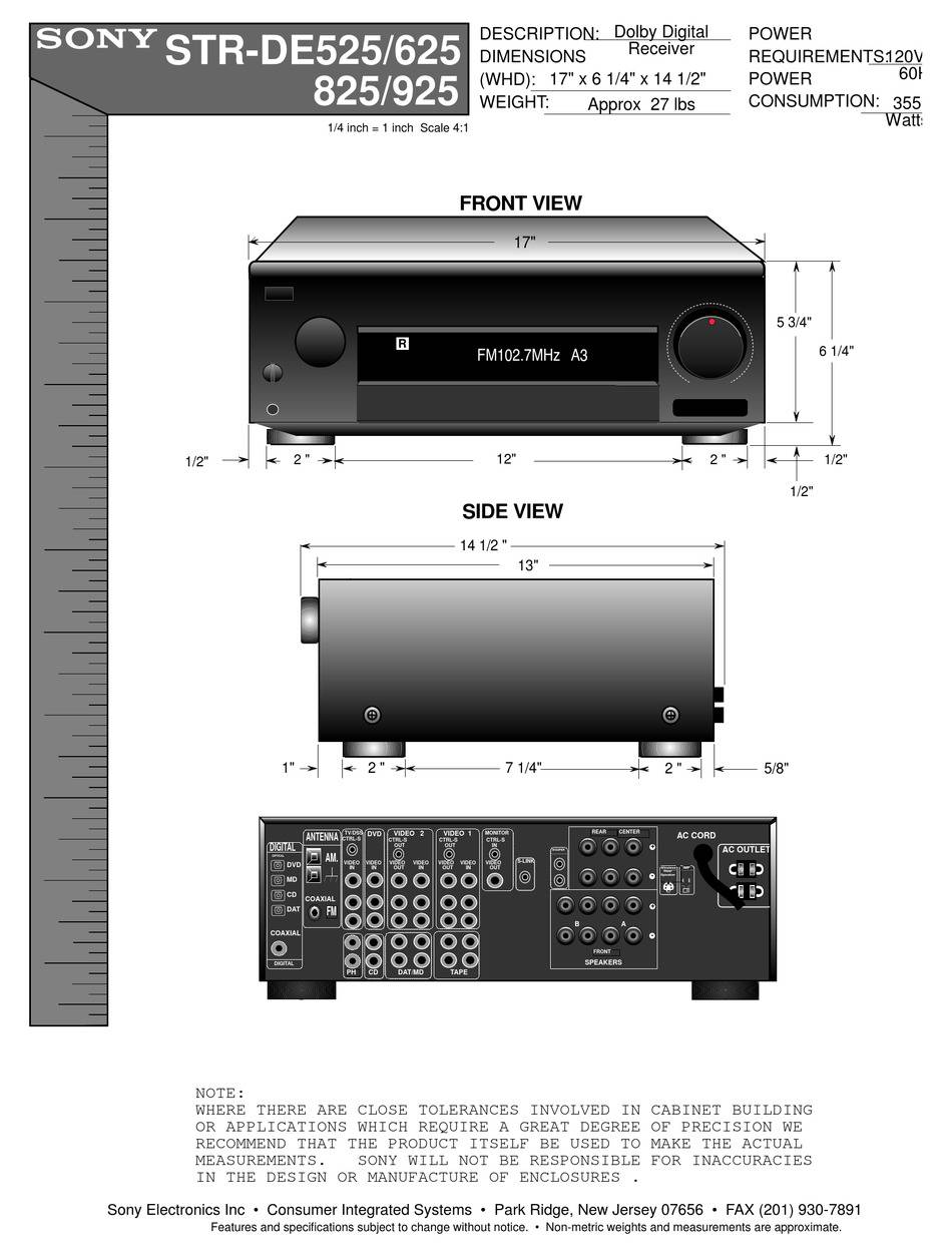 Sony STR-DE625