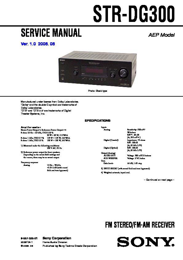 Sony STR-DG300