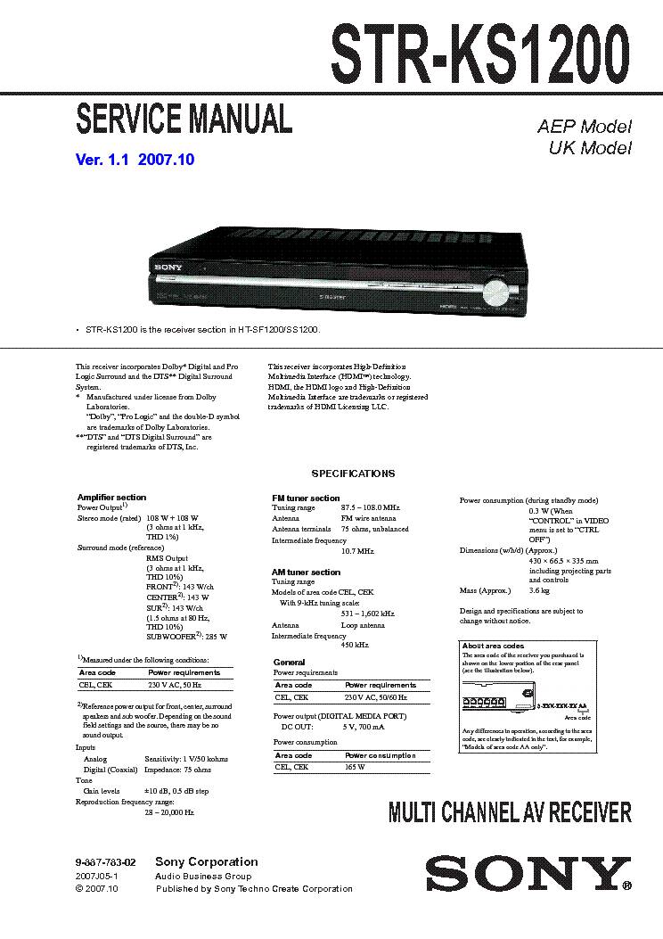 Sony STR-KS1200