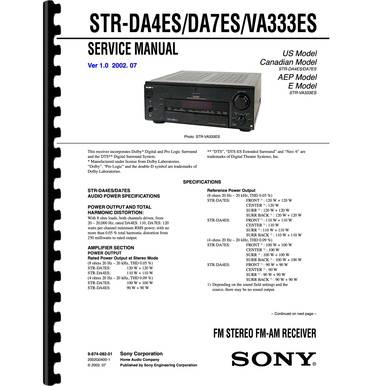 Sony STR-VA333ES