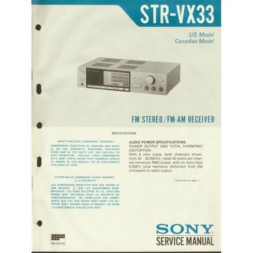 Sony STR-VX33