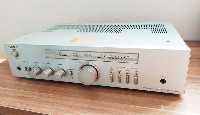 USER MANUAL Sony TA-343 Integrated Stereo Amplifier Operating Instructions 
