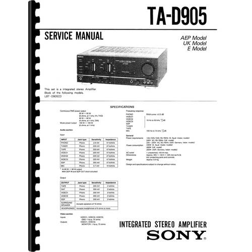 Sony TA-D905
