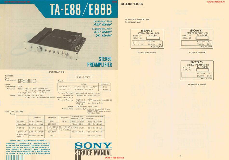 Sony TA-E88