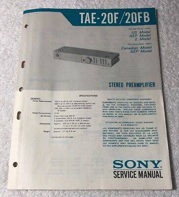 Sony TAE-20F