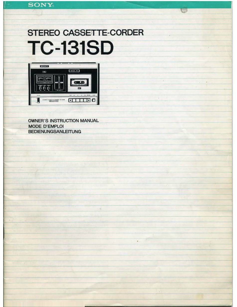 Sony TC-131SD