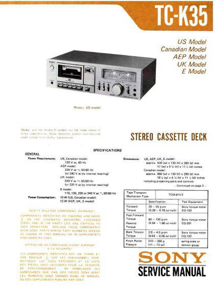Sony TC-K35