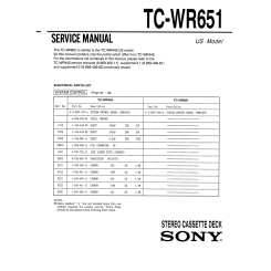 Sony TC-WR651
