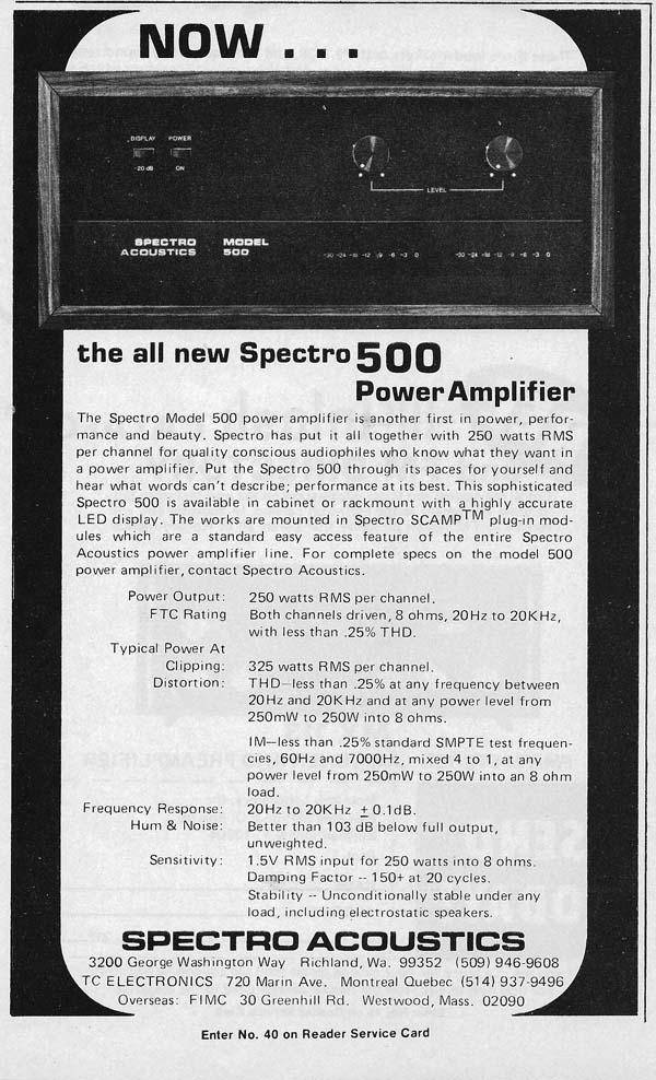 Spectro Acoustics 500SR