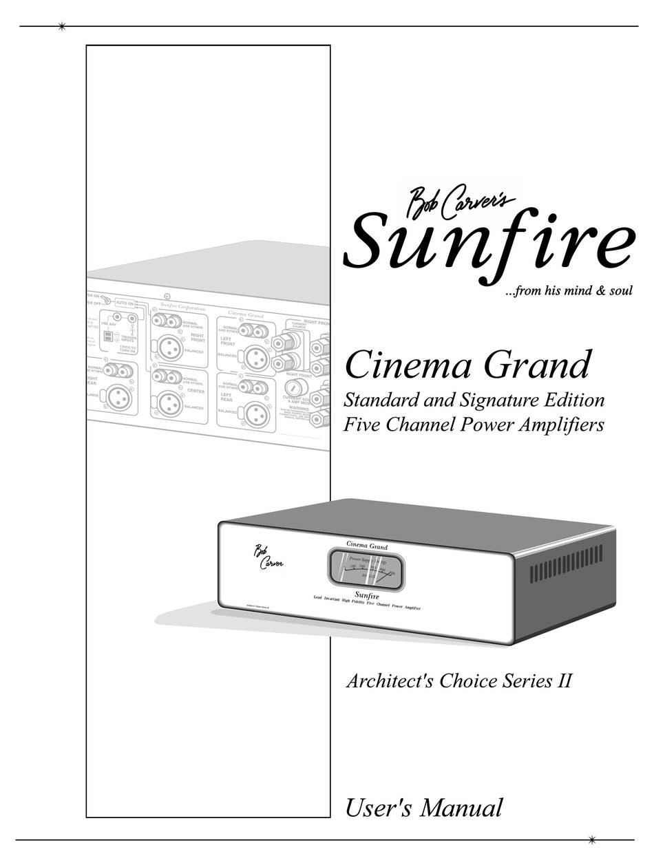 Sunfire Cinema Grand (Series II Sig)