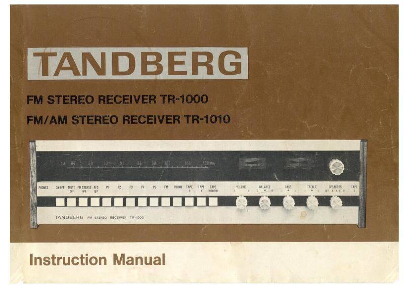 Tandberg TR 1010