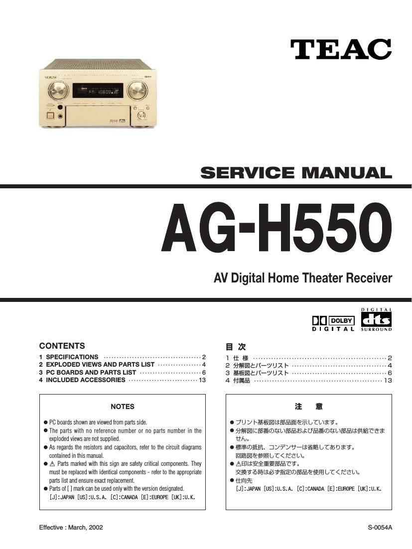 TEAC AG-H550