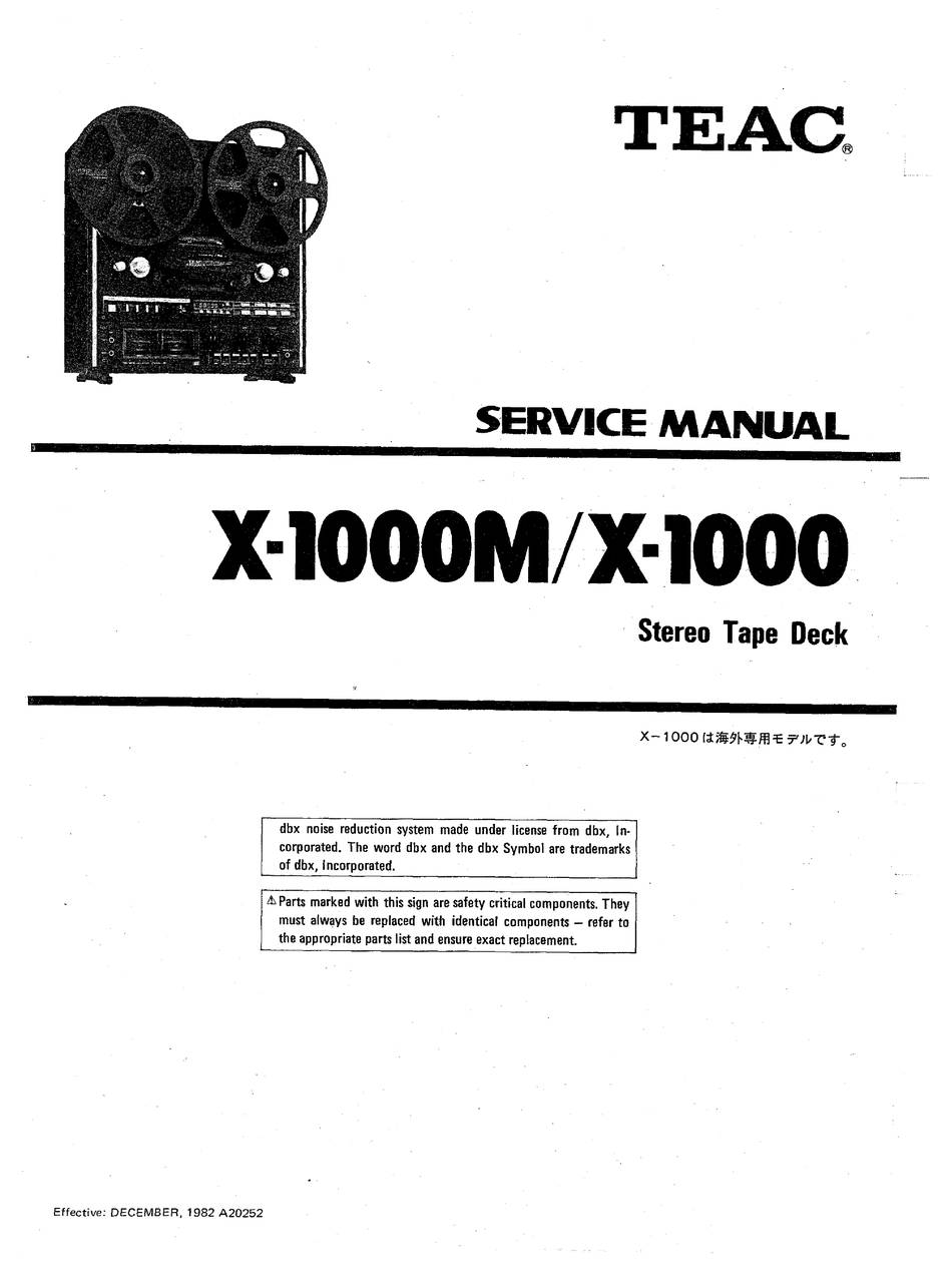 TEAC X-1000M