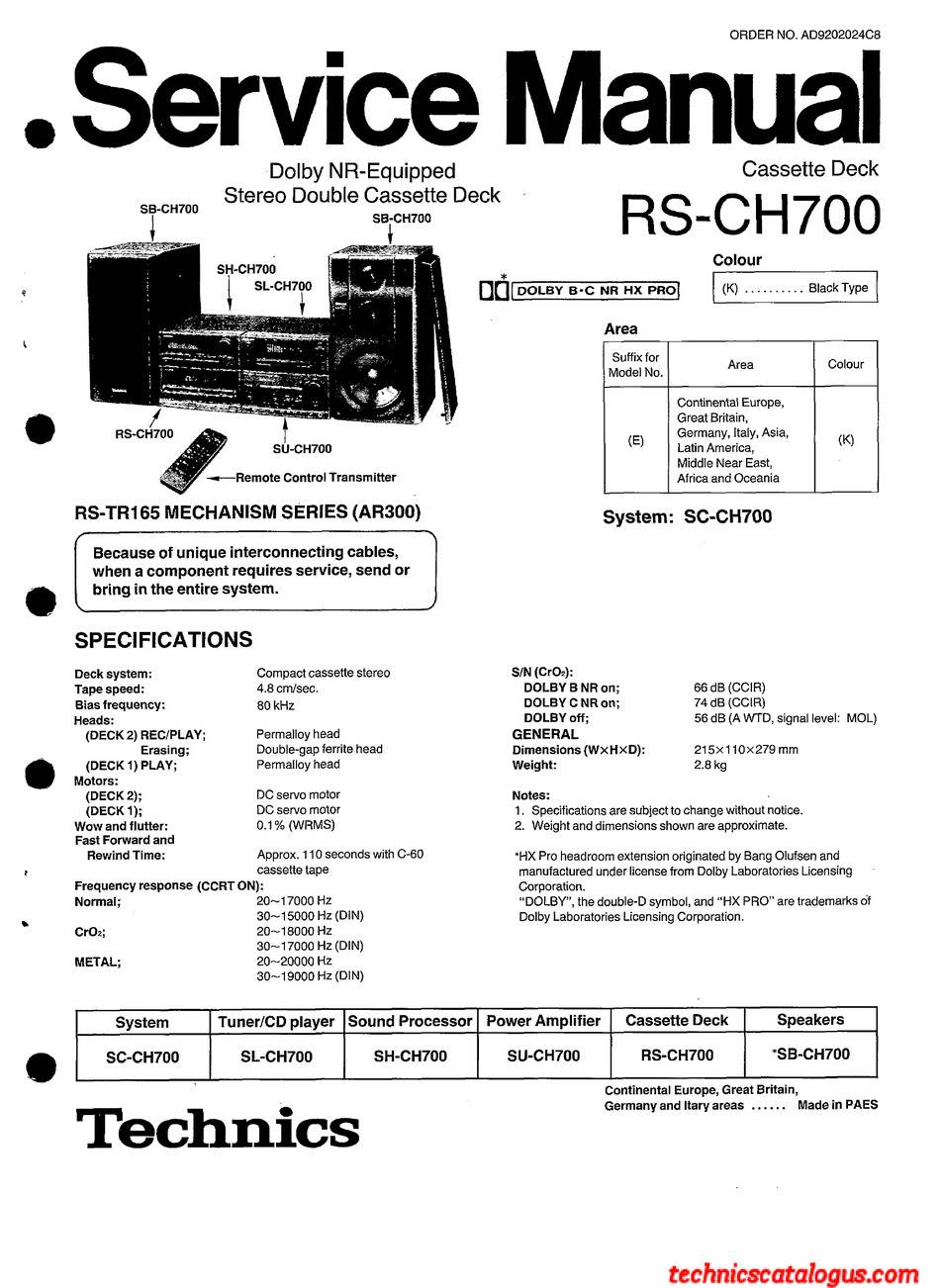 Technics RS-CH700
