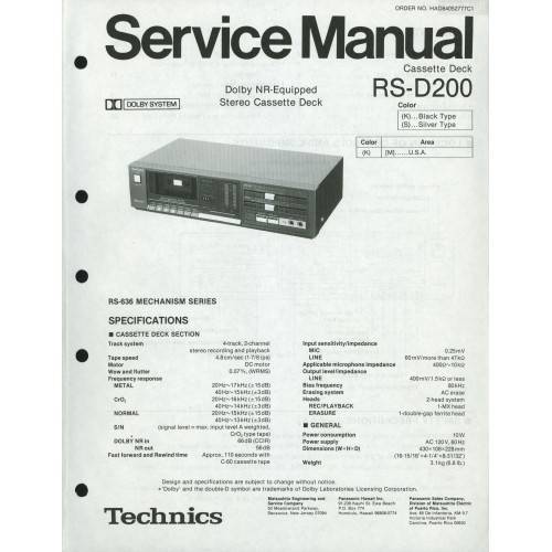 Technics RS-D200