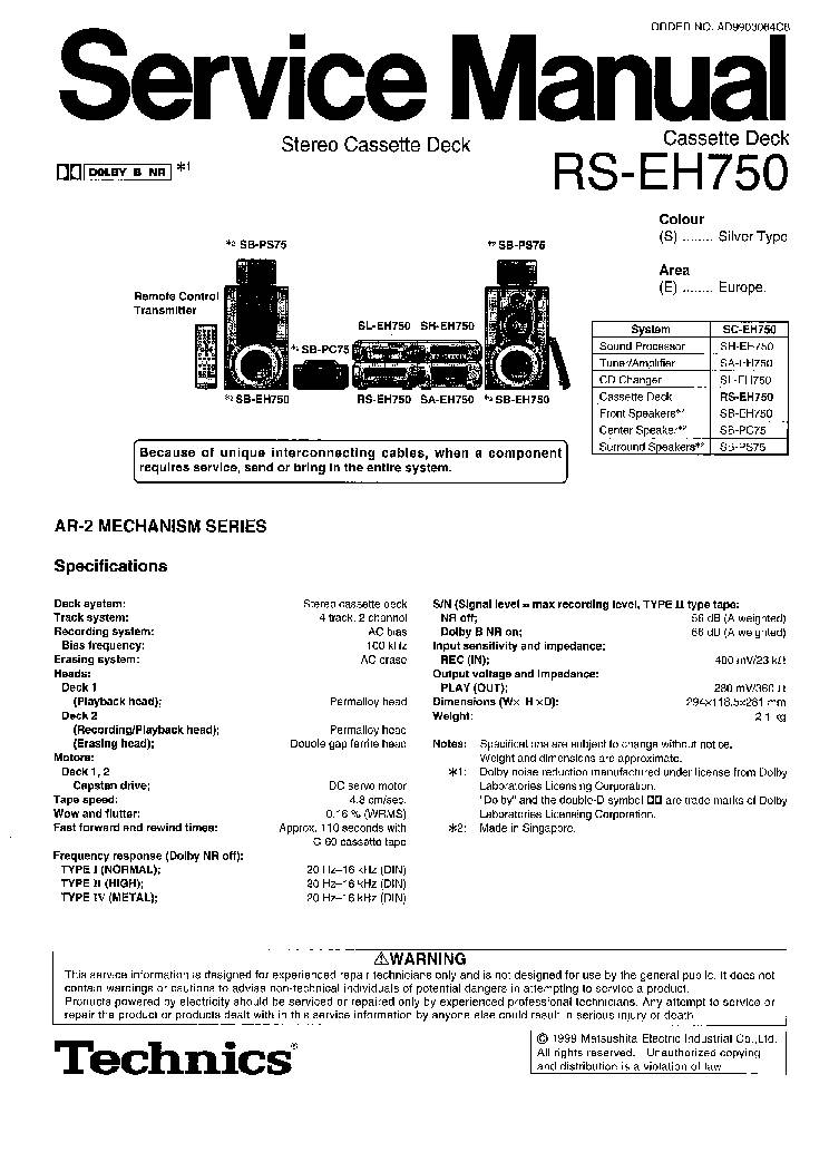 Technics RS-EH750