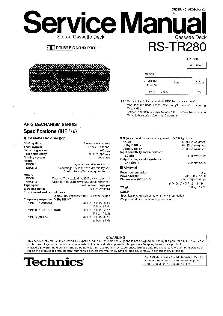 Technics RS-TR280