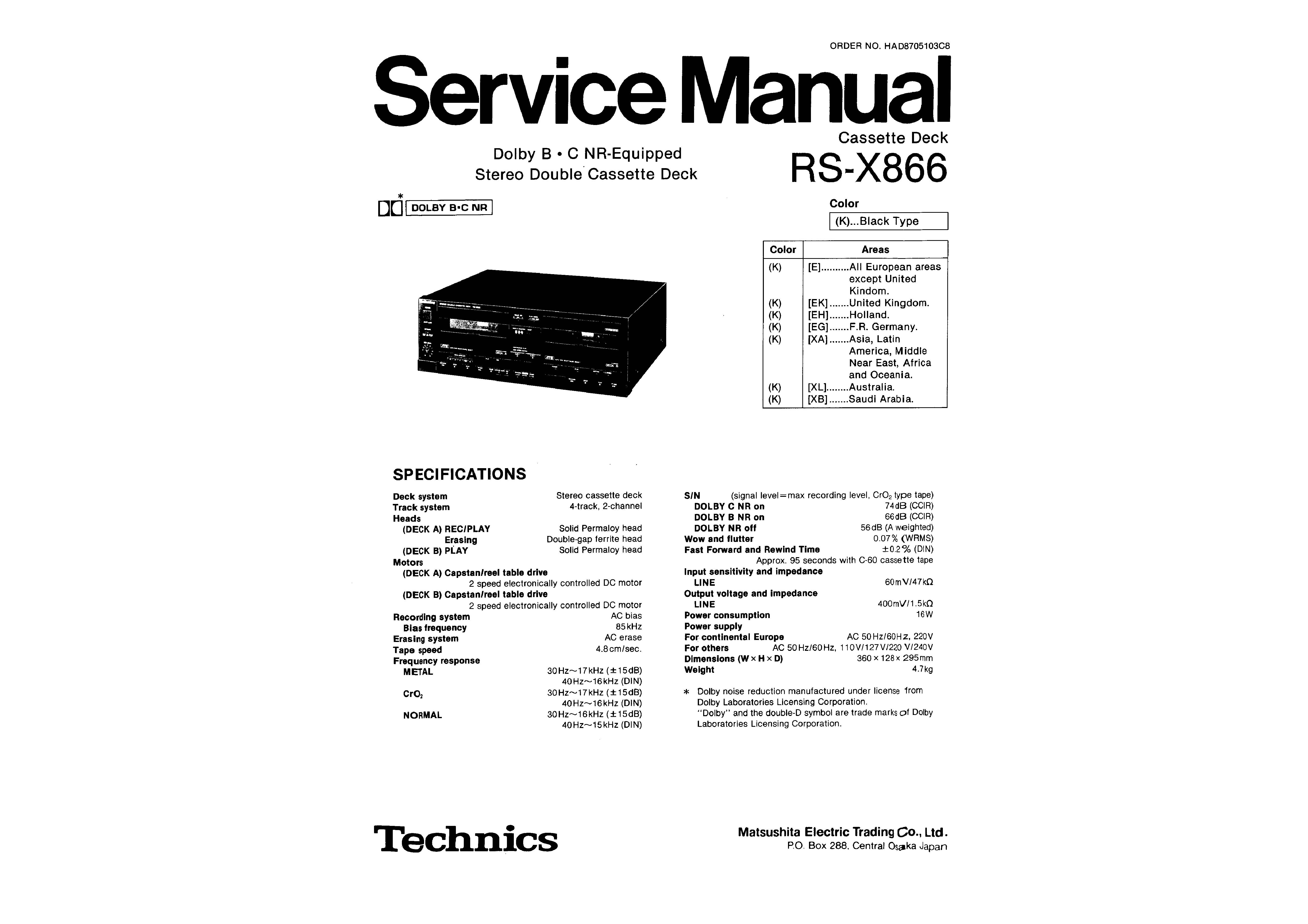 Technics RS-X866