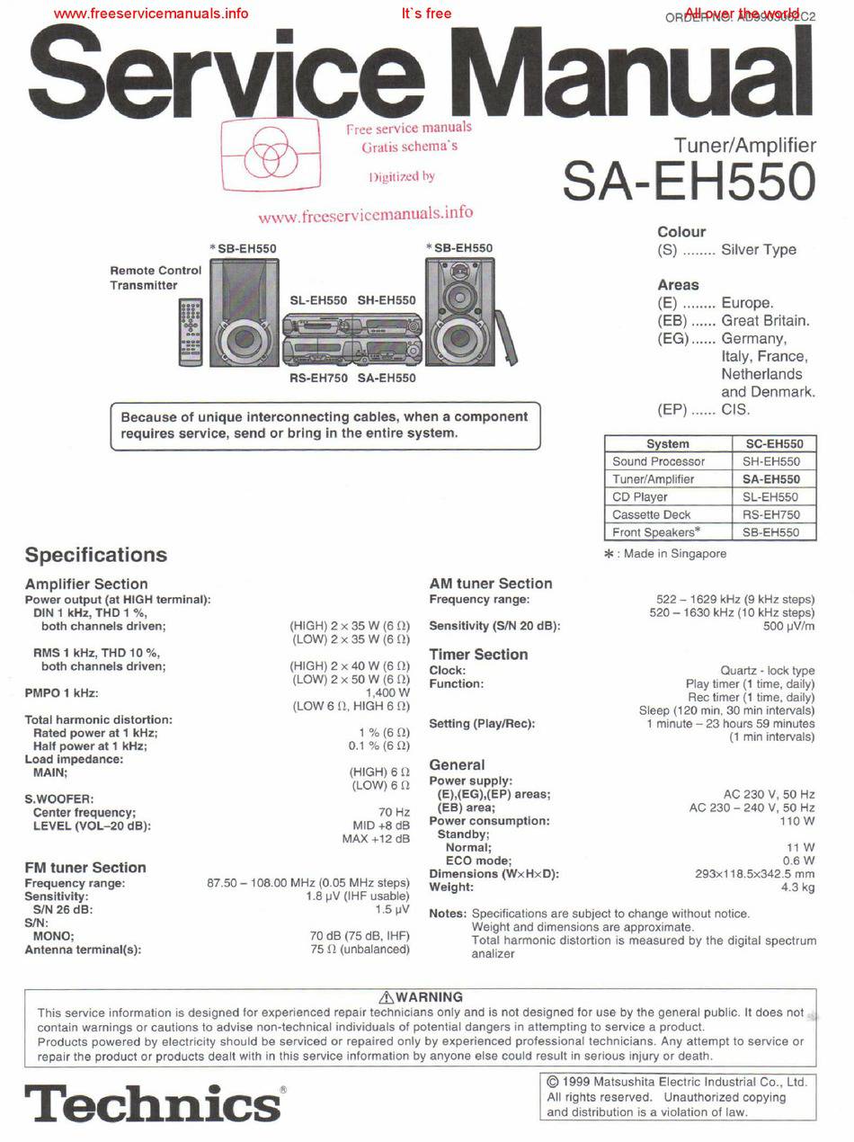 Technics SA-EH550