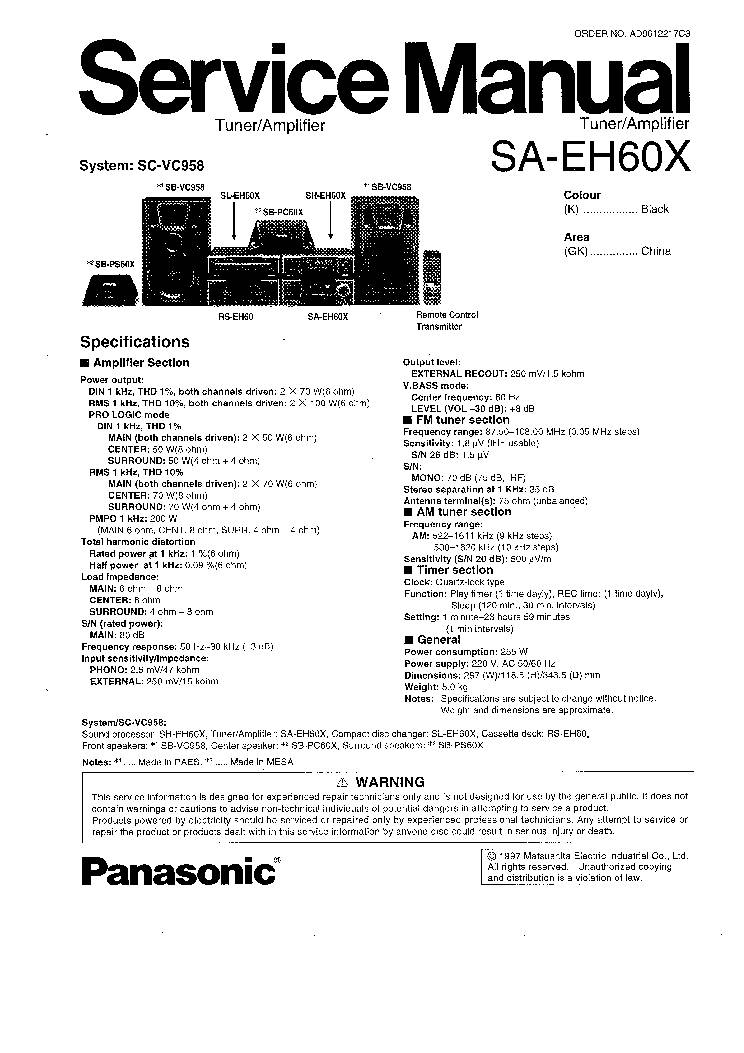 Technics SA-EH60X