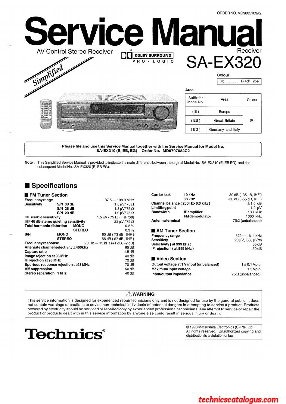 Technics SA-EX320