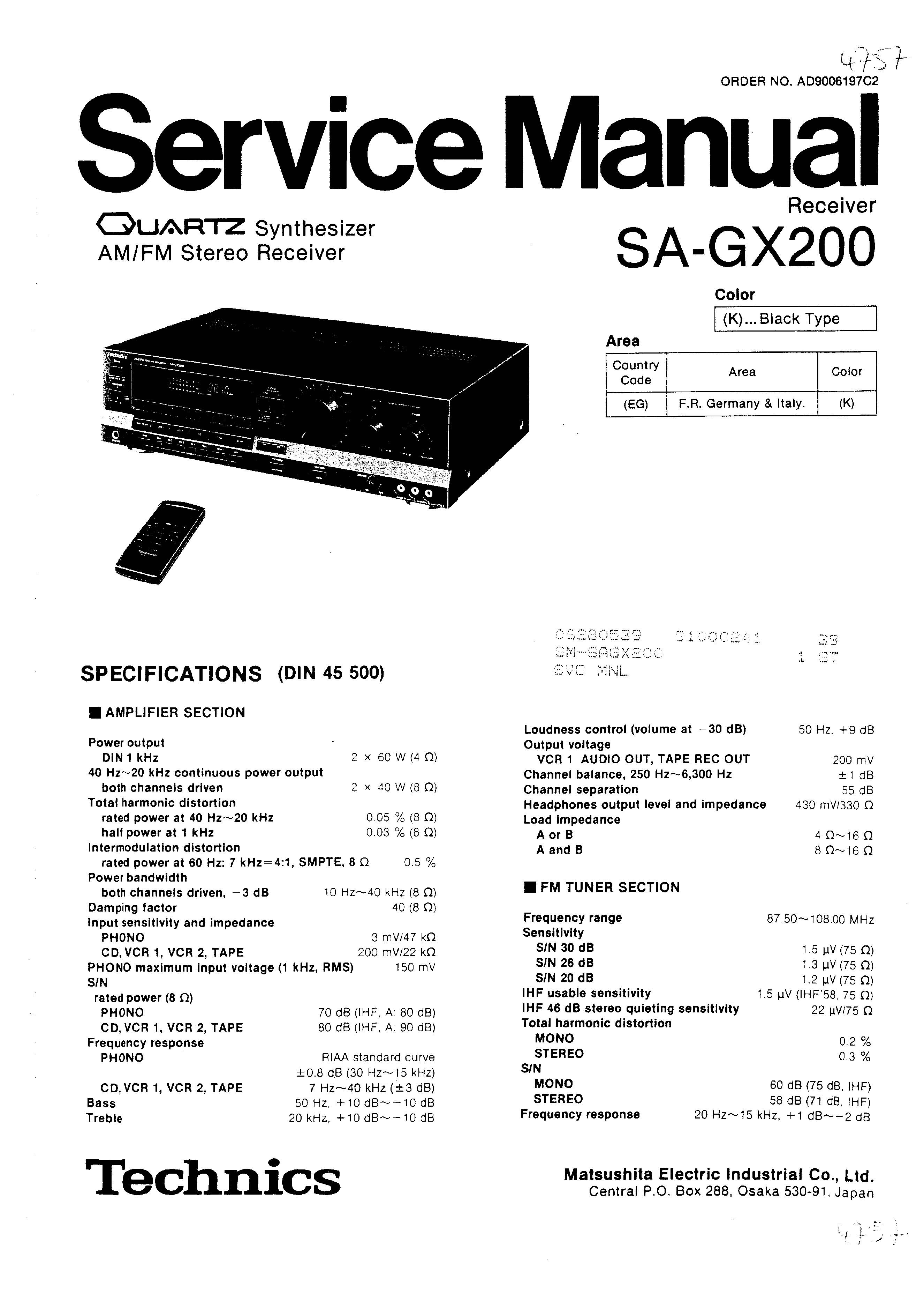 Technics SA-GX200