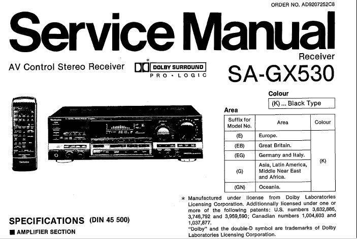 Technics SA-GX530