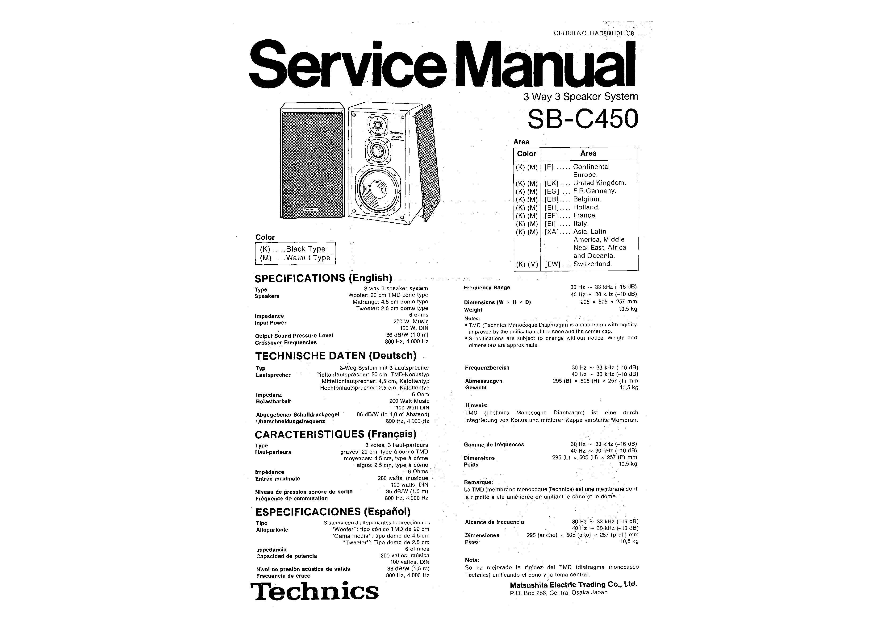 Technics SB-C450