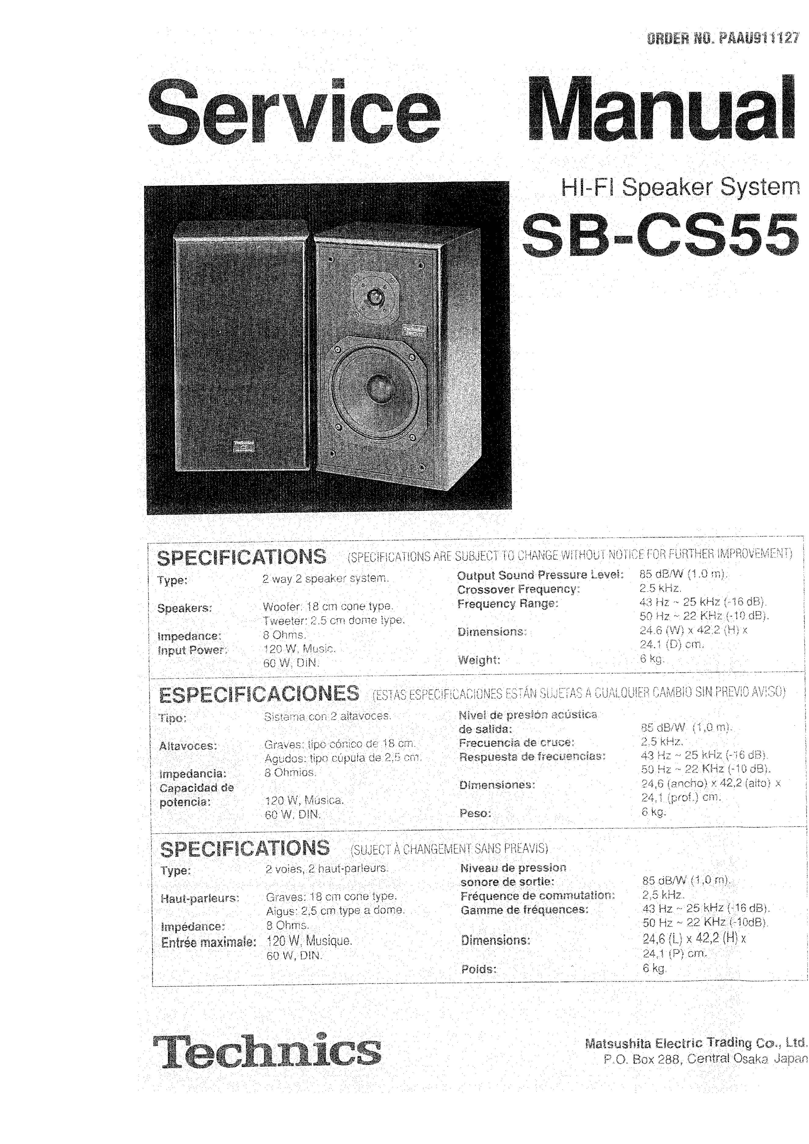 Technics SB-CS55