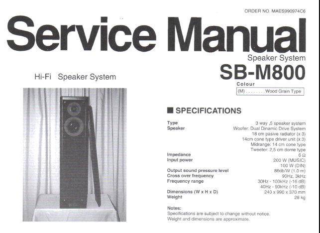 Technics SB-M800