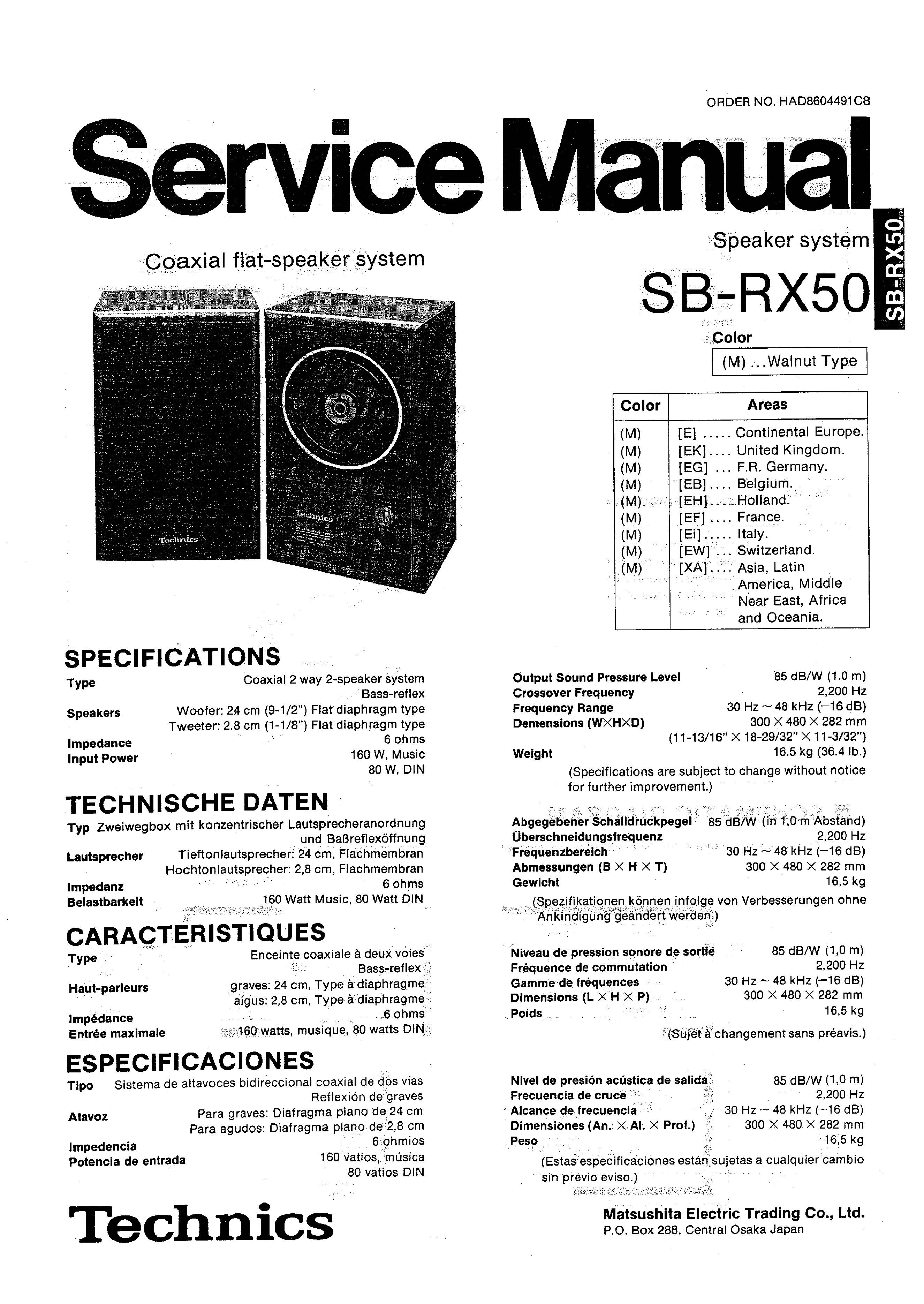 Technics SB-RX50