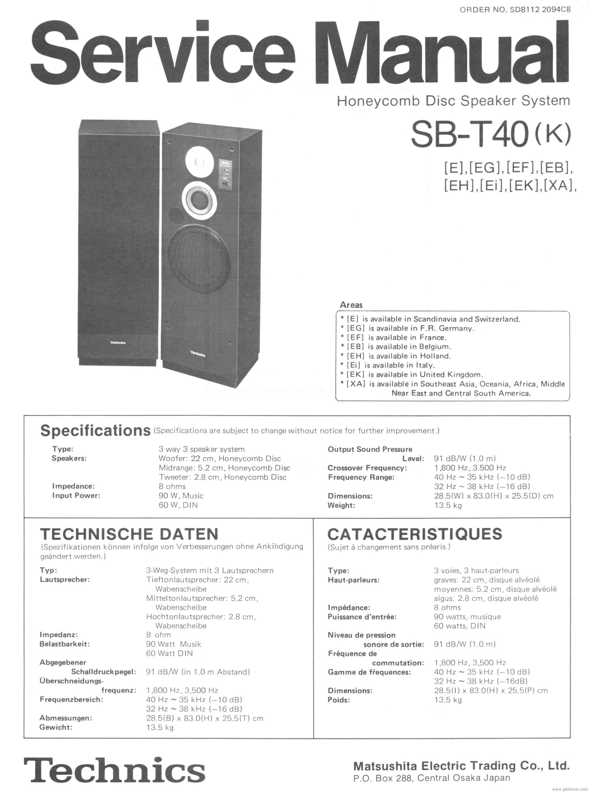 Technics SB-T40