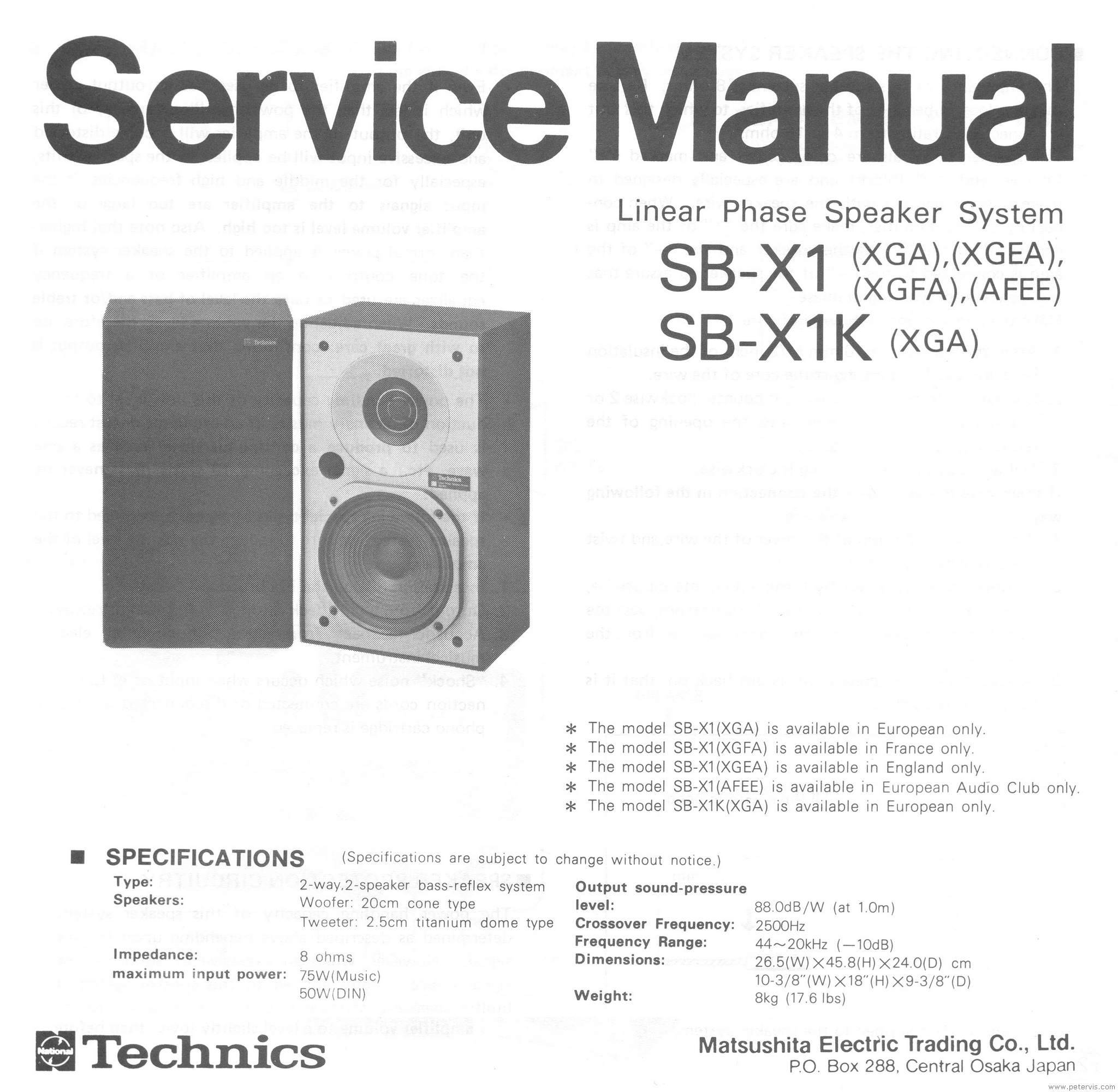 Technics SB-X1