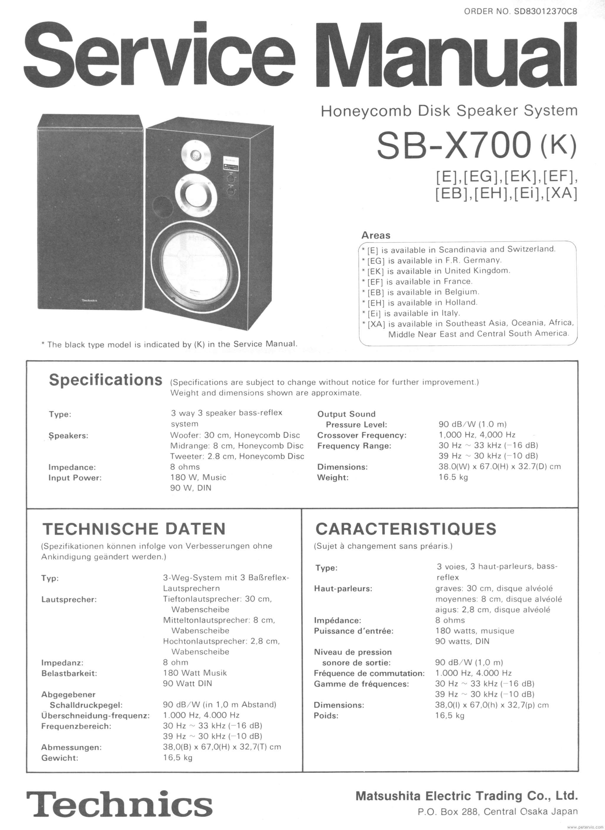 Technics SB-X700