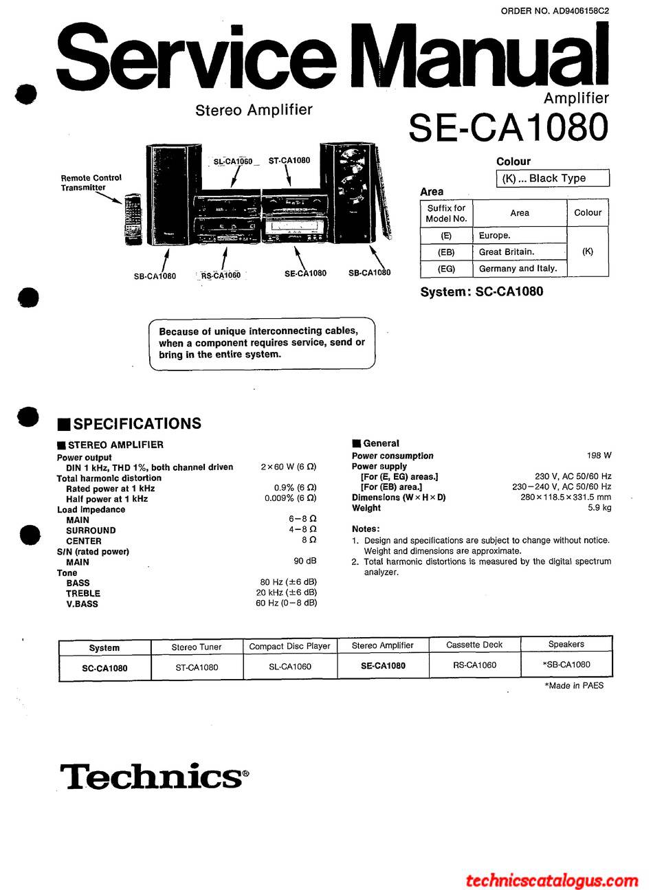 Technics SE-CA1080