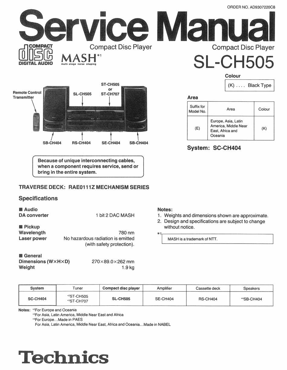 Technics SL-CH505