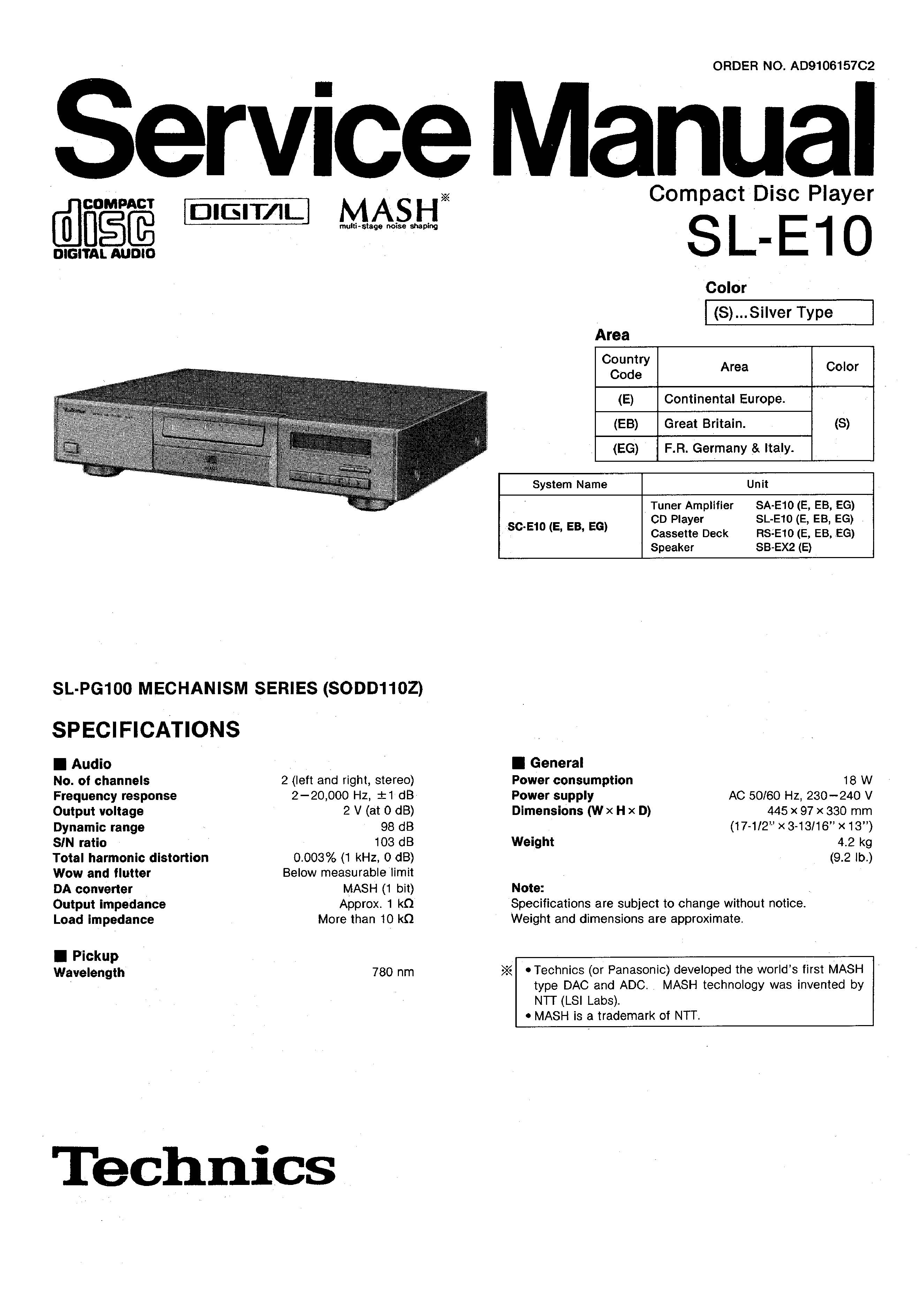 Technics SL-E10