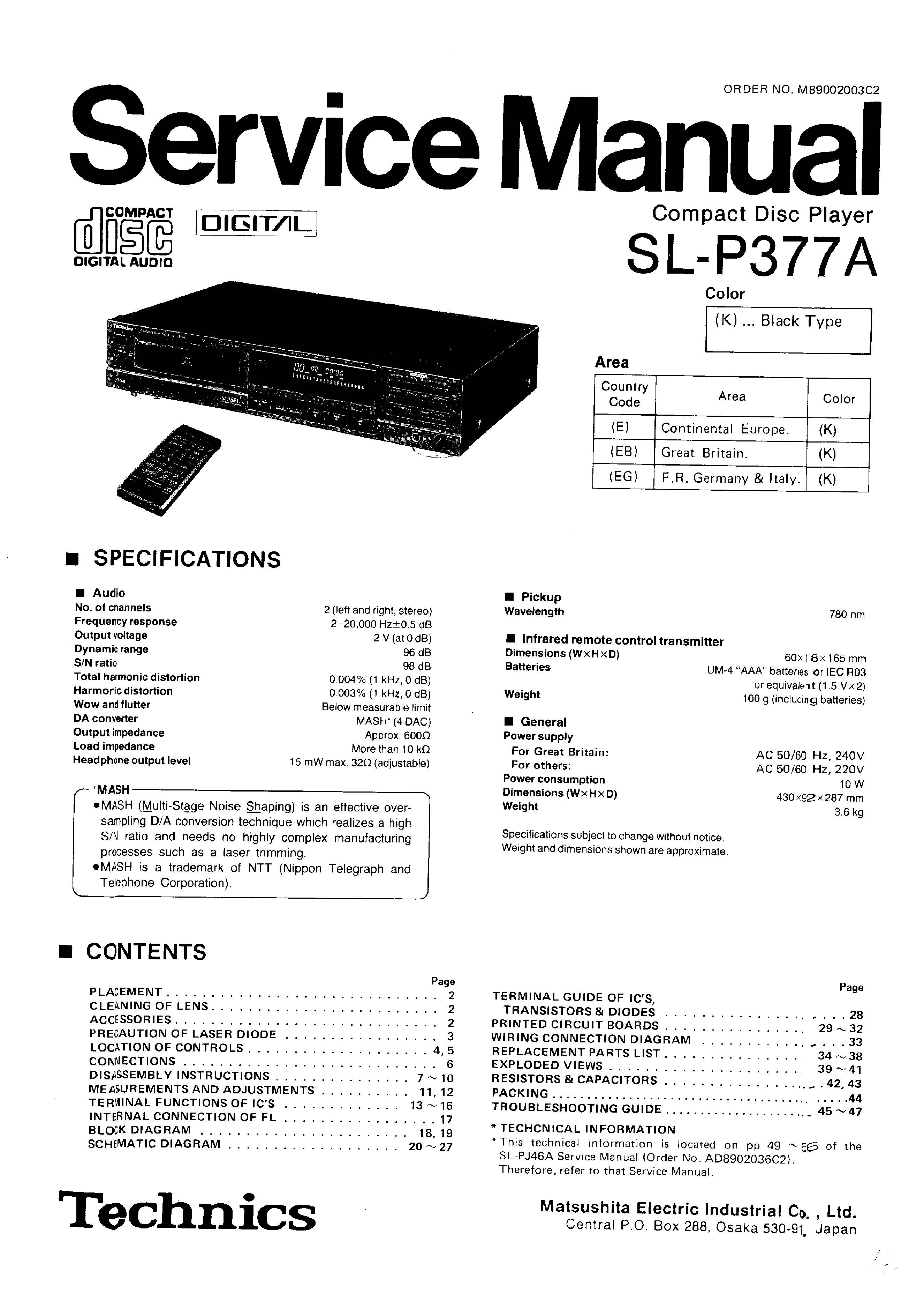 Technics SL-P377A